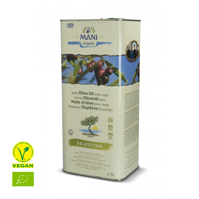 Mani Bio Olivenöl im 5 Liter Kanister